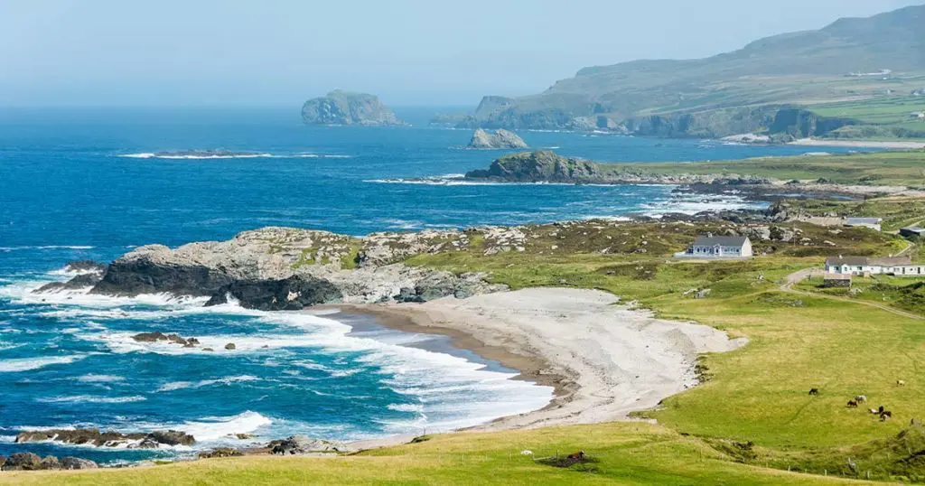 A view along the coastline at Malin Head