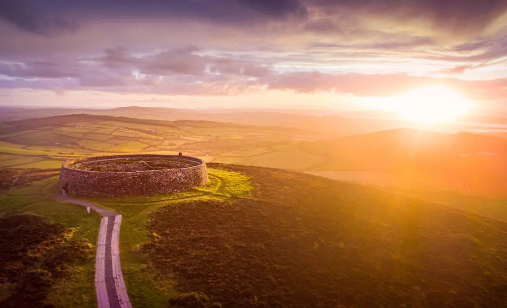 Grianan of Aileach at sunrise