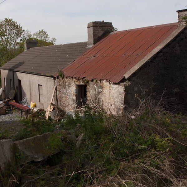 Derelict Irish cottage before restoration