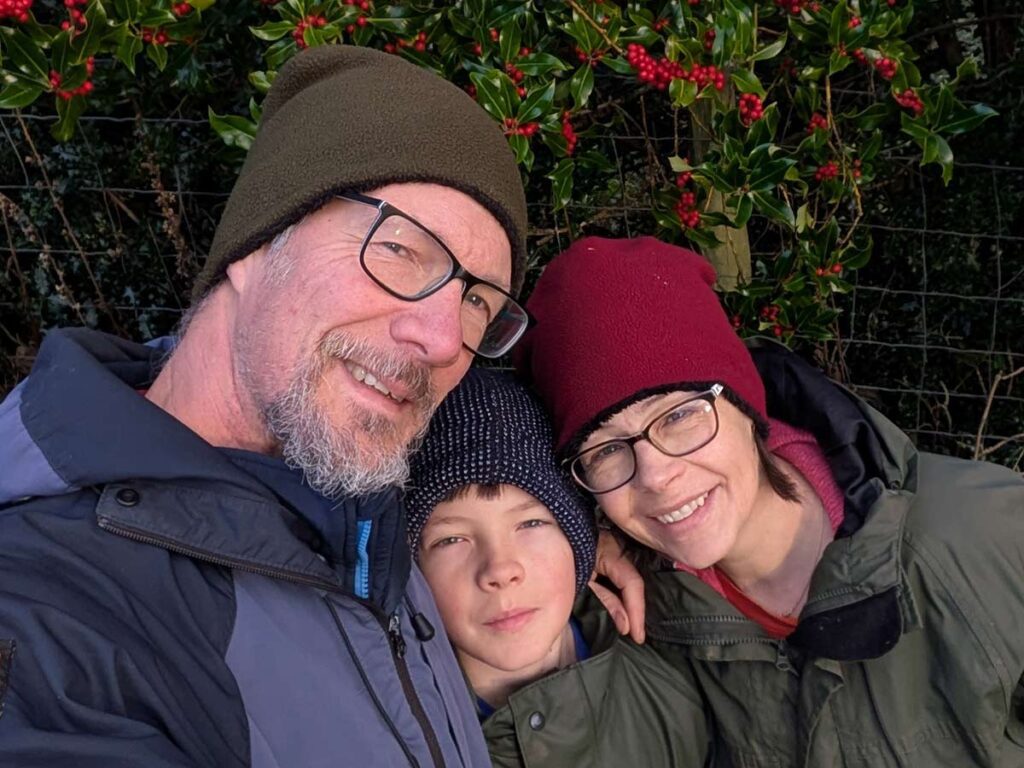 Andy, Sinéad and their son